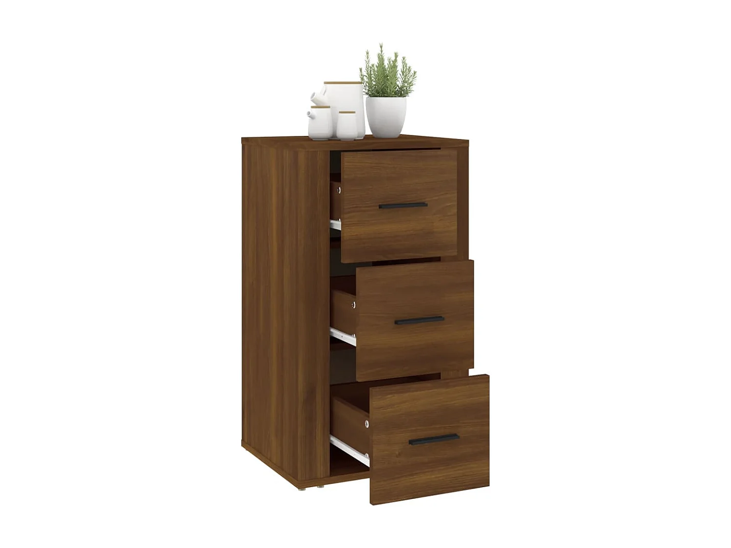 Sideboard Braun Eichen-Optik 40x33x70 cm Holzwerkstoff
