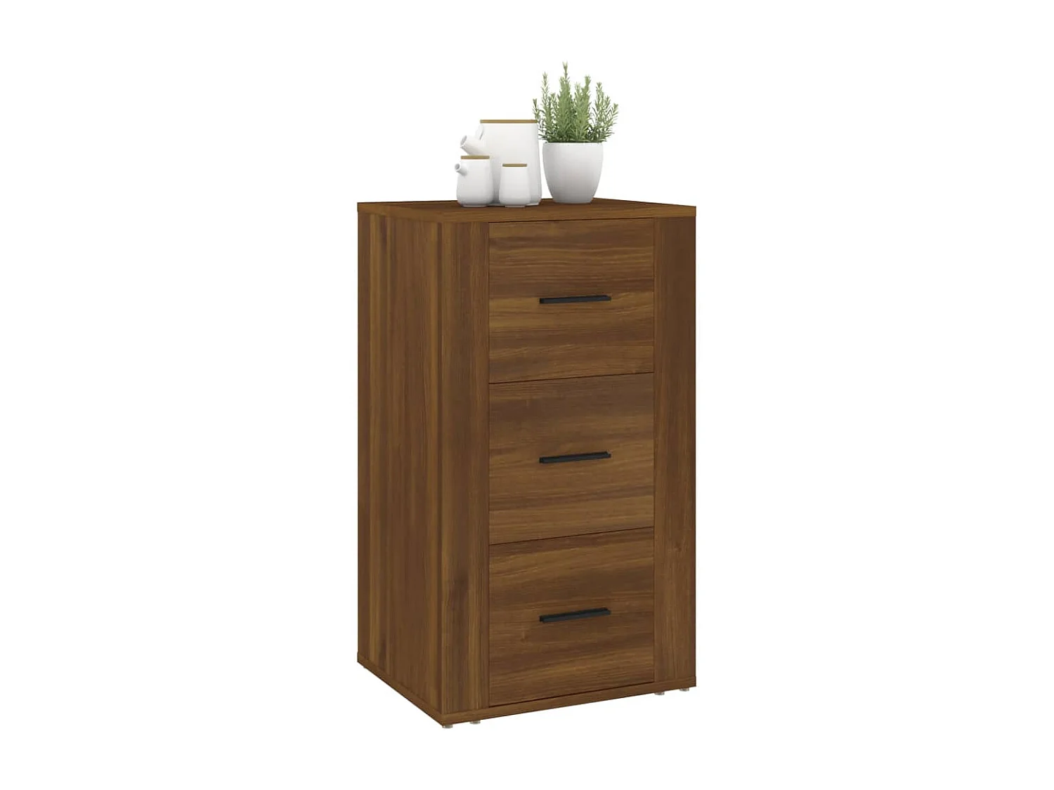 Credenza Rovere Marrone 40x33x70 cm in Legno Multistrato