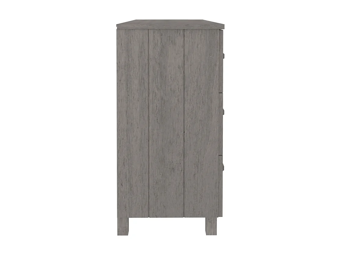 Aparador HAMAR 113x40x80 cm pinho maciço cinza-claro