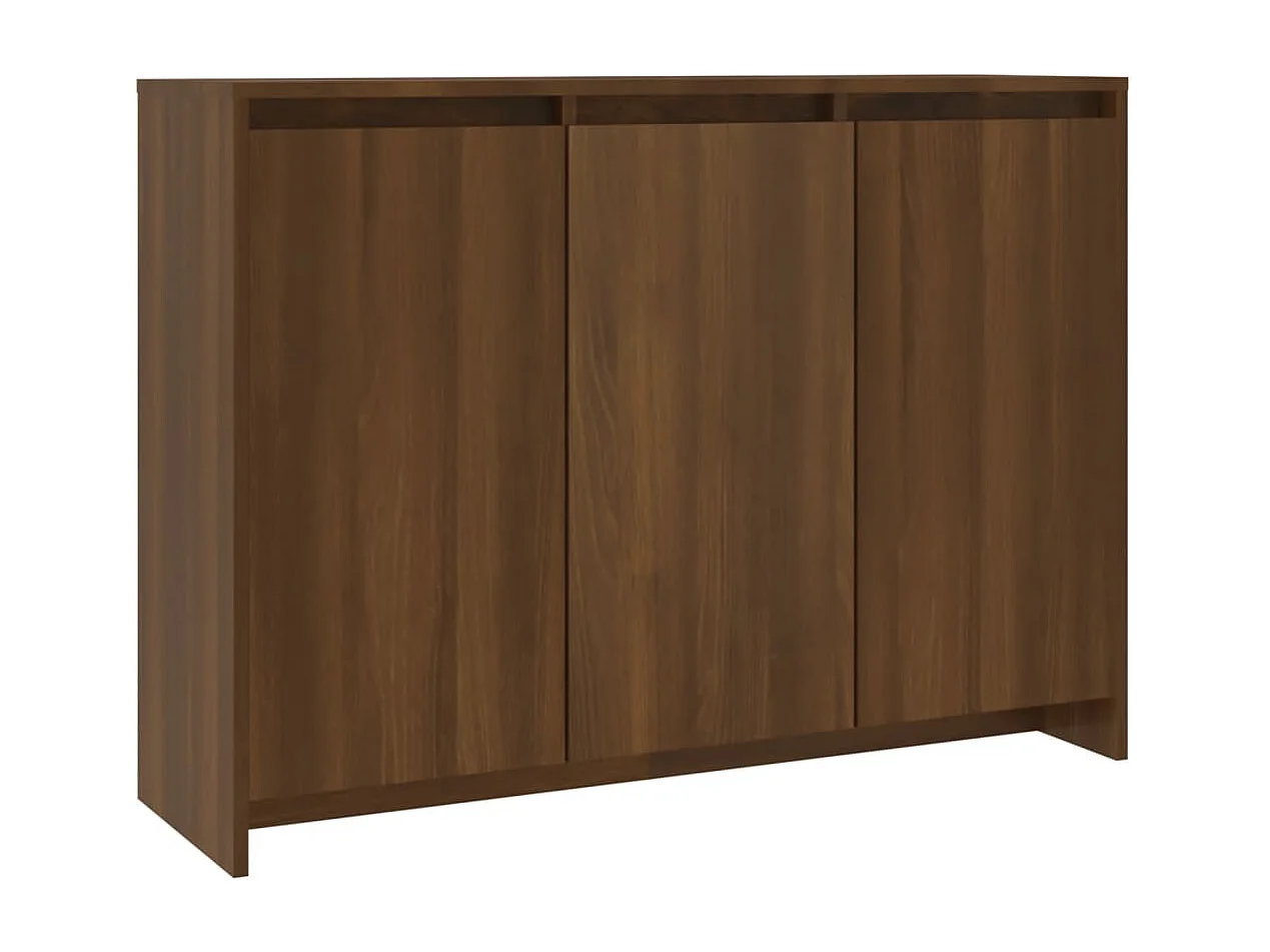 Buffet Chêne marron 102x33x75 cm Bois d'ingénierie