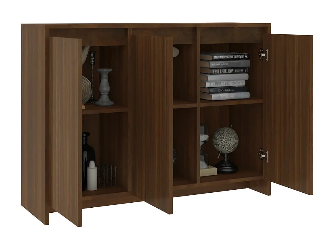 Buffet Chêne marron 102x33x75 cm Bois d'ingénierie