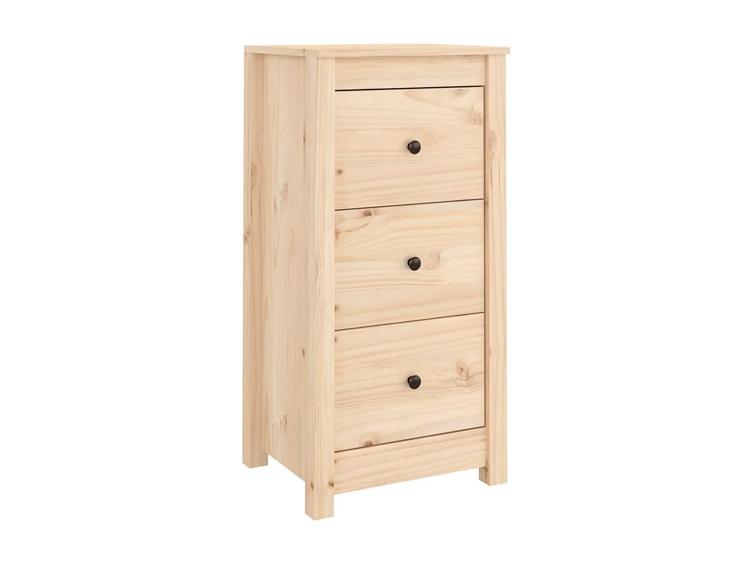 Credenza 40x35x80 cm in Legno Massello di Pino