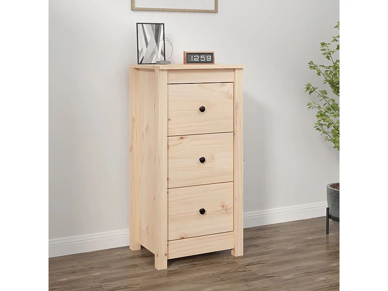 Buffet 40x35x80 cm bois massif de pin