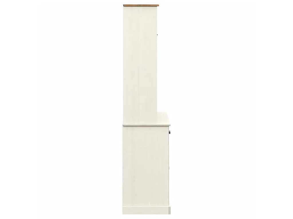 Highboard VIGO Weiß 78x40x175 cm Massivholz Kiefer
