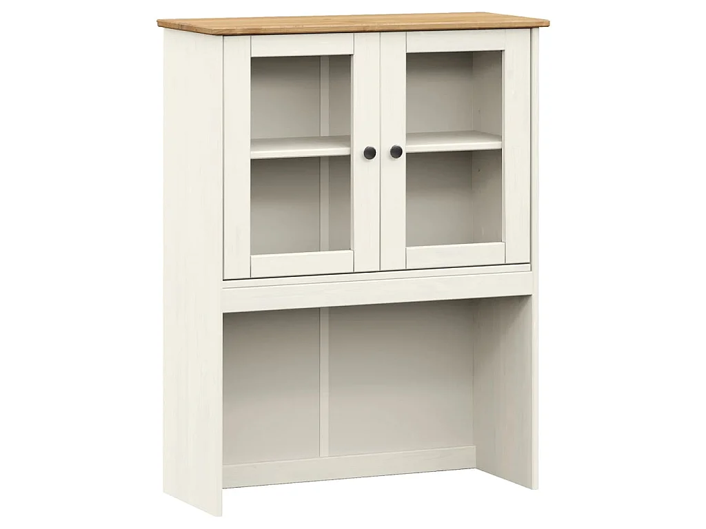 Highboard VIGO Weiß 78x40x175 cm Massivholz Kiefer