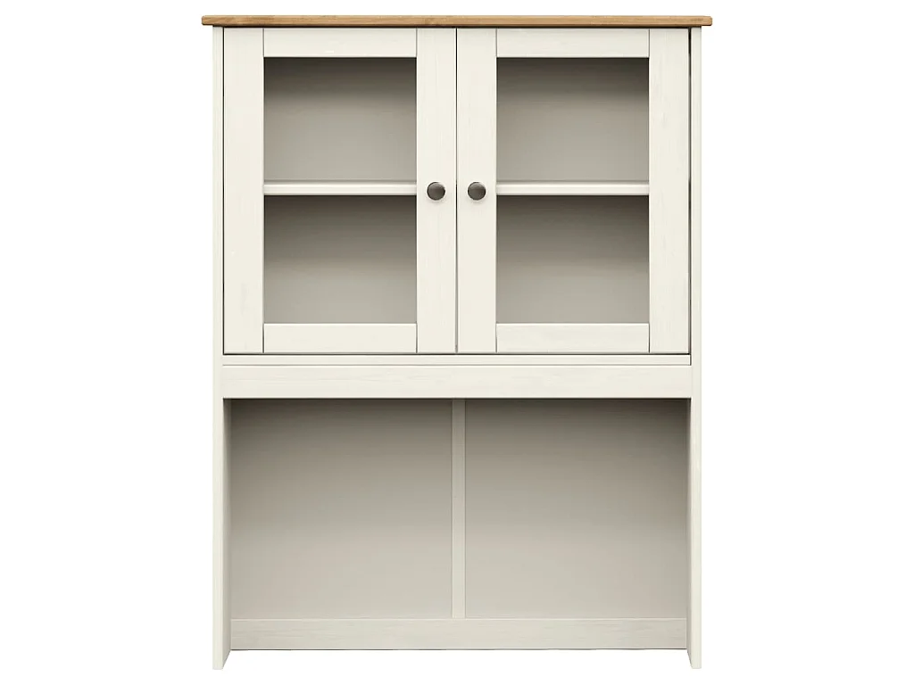 Highboard VIGO Weiß 78x40x175 cm Massivholz Kiefer