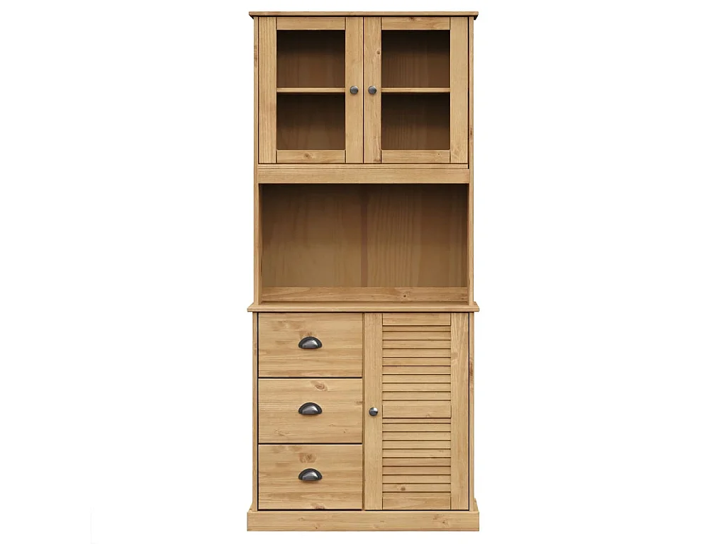 Credenza VIGO 78x40x175 cm in Legno Massello di Pino