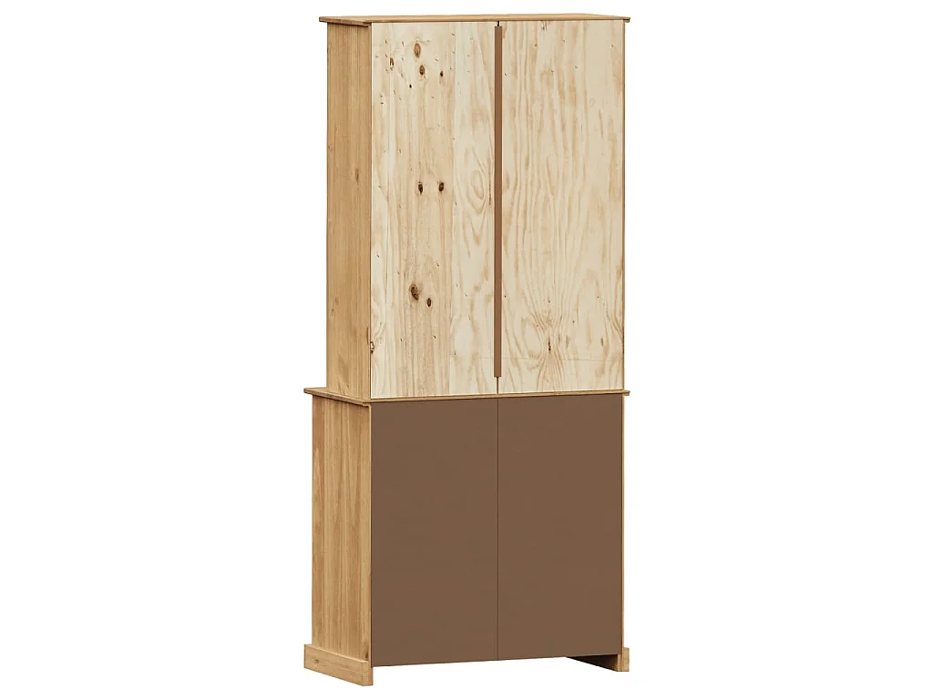 Hoge kast VIGO 78x40x175 cm massief grenenhout