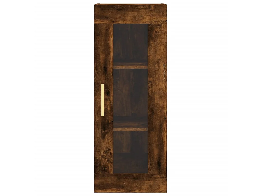 Credenza Rovere Fumo 34,5x34x180 cm in Legno Multistrato