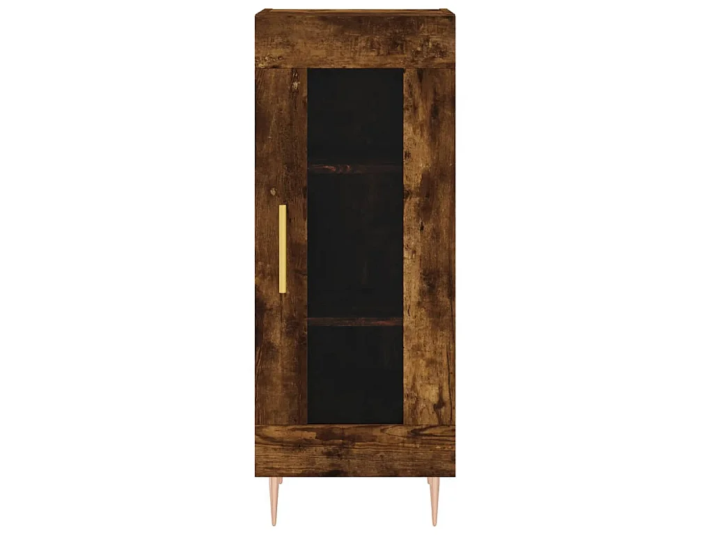 Credenza Rovere Fumo 34,5x34x180 cm in Legno Multistrato