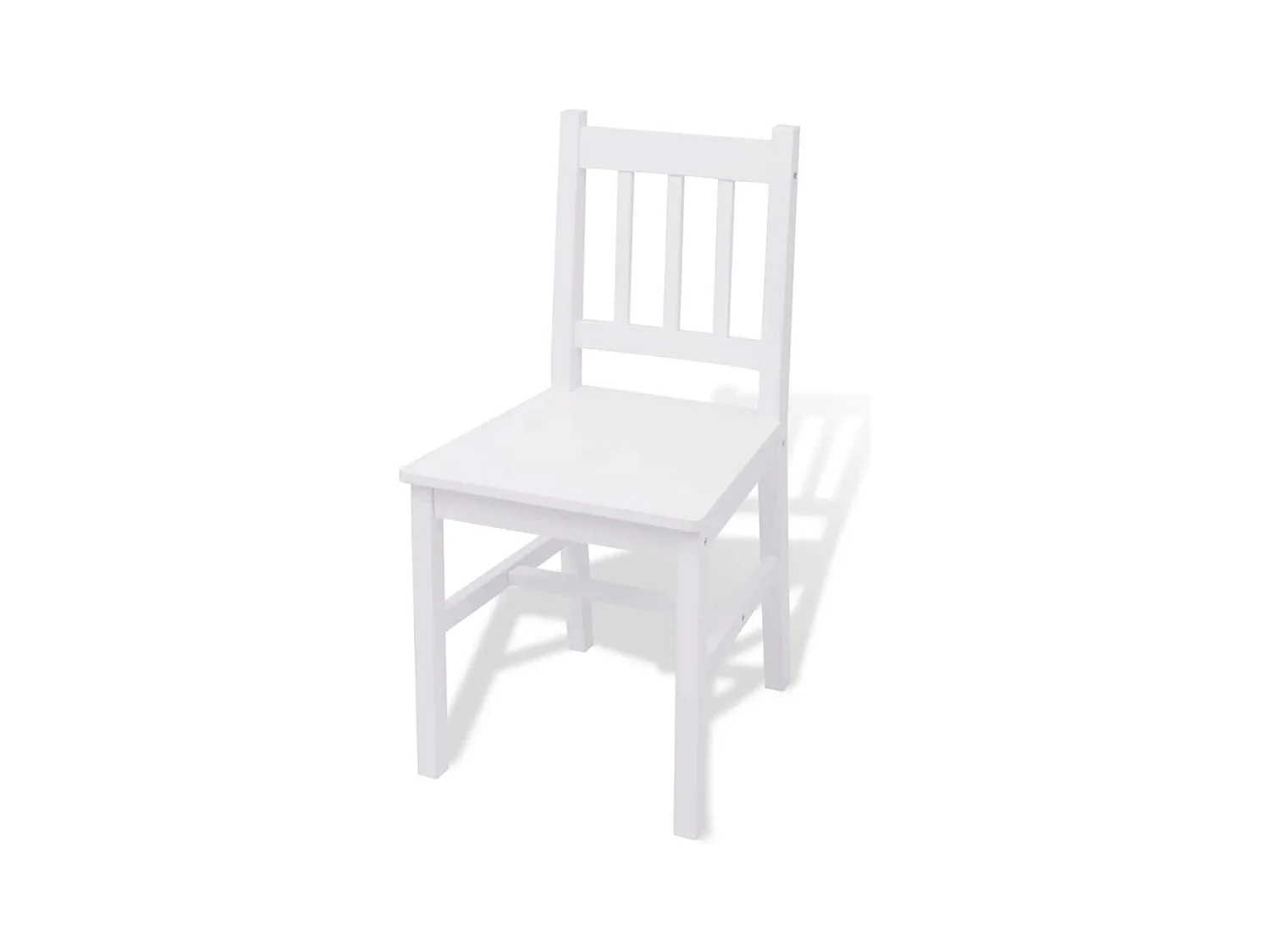 Jeu de salle à manger 7 pcs Pinède Blanc