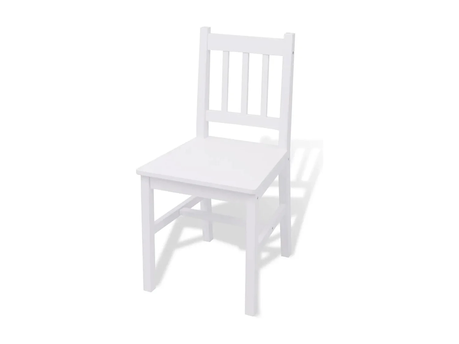 Jeu de salle à manger 7 pcs Pinède Blanc