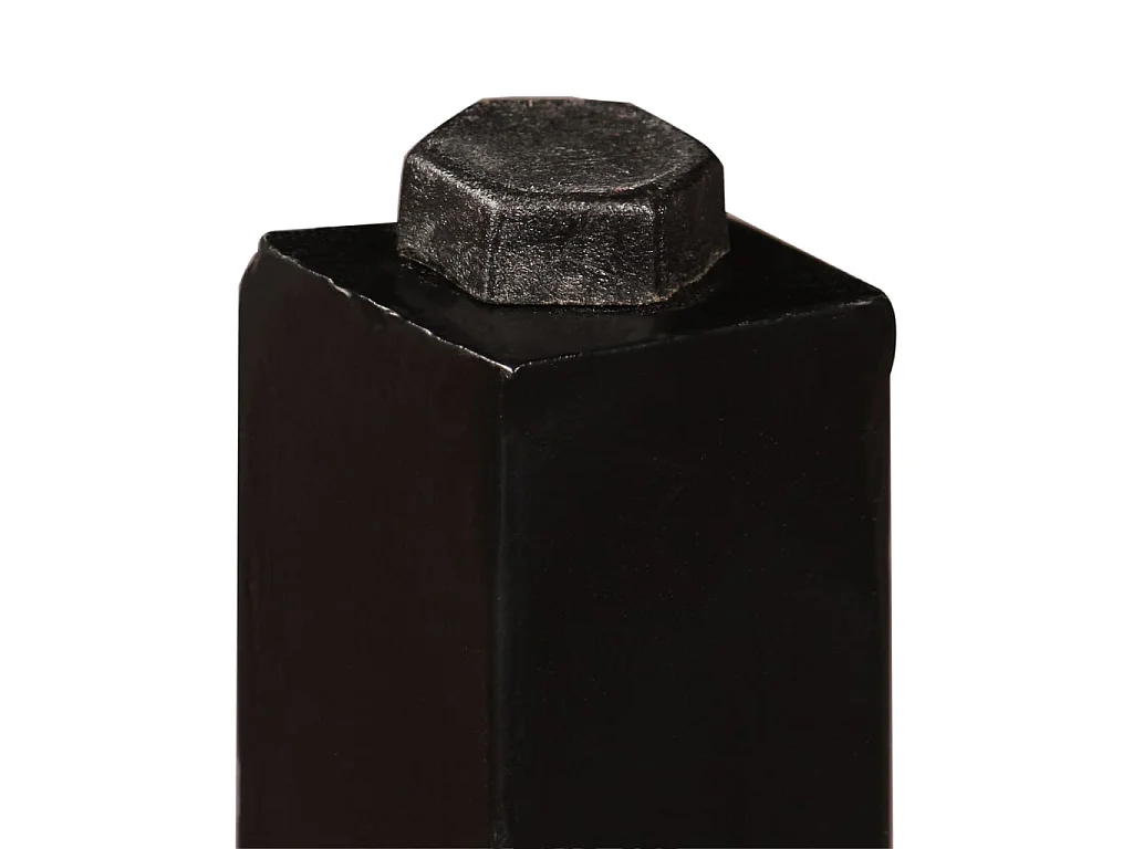 Ensemble de bar 5 pcs Bois massif recyclé et cuir véritable