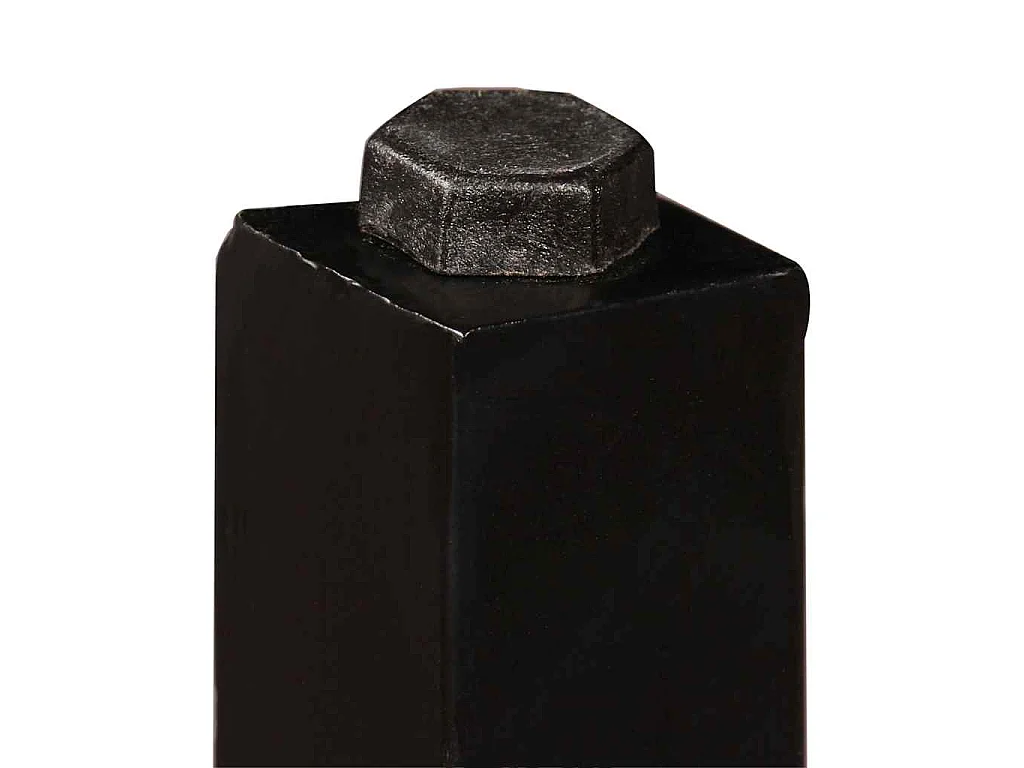 Ensemble de bar 5 pcs Bois massif recyclé et cuir véritable