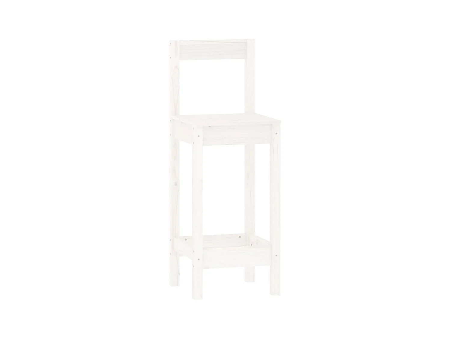 Zestaw barowy 3 szt. Biały Solidne drewno sosnowe Nowoczesne i Wytrzymałe