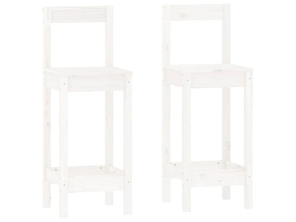 Set de bar 3 piezas madera maciza de pino blanco