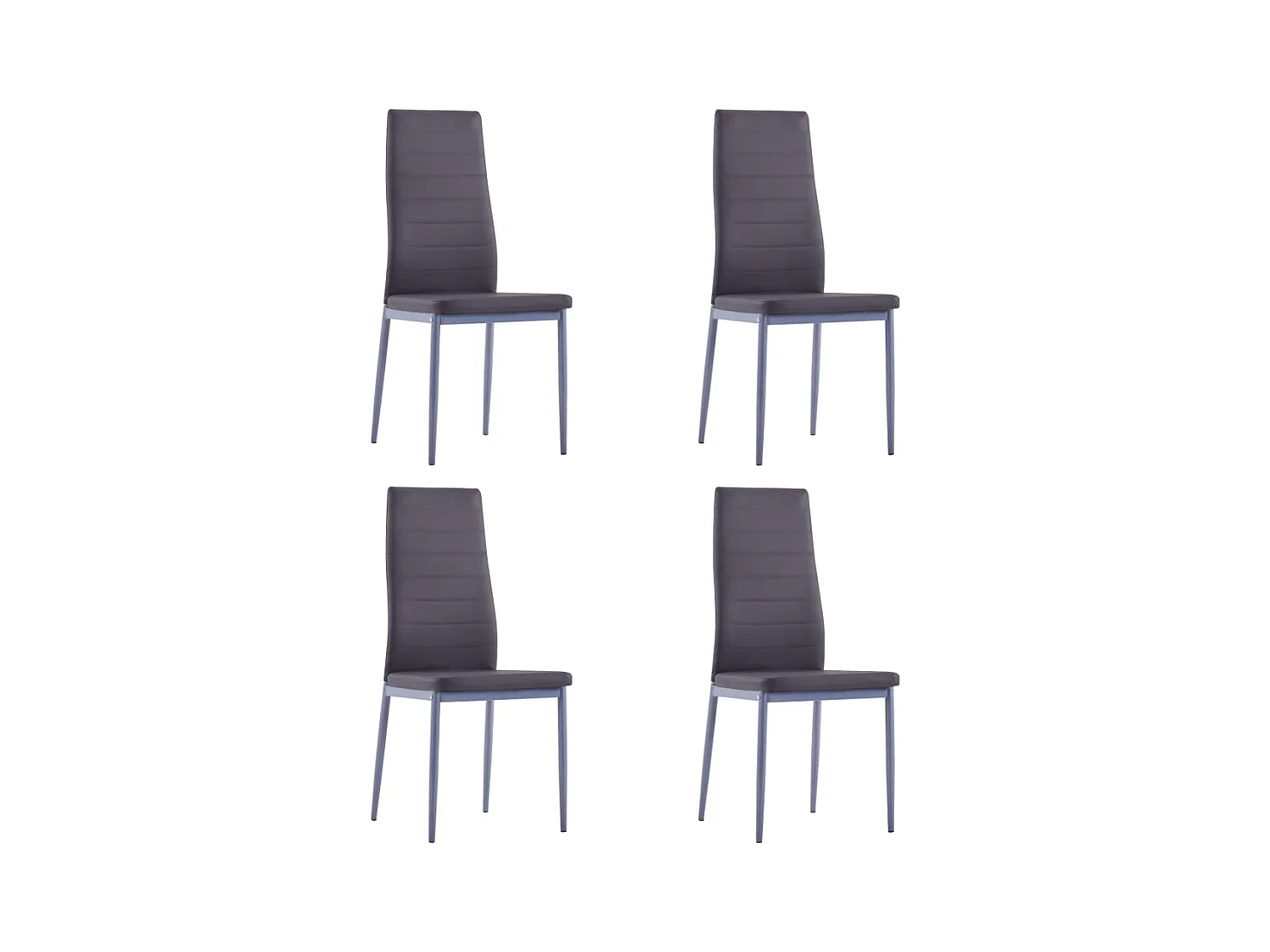 Mobilier de salle à manger 5 pcs Gris