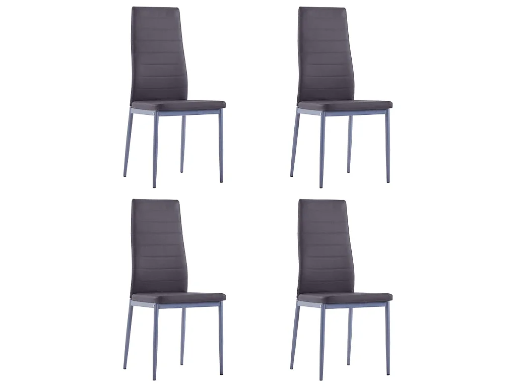 Mobilier de salle à manger 5 pcs Gris