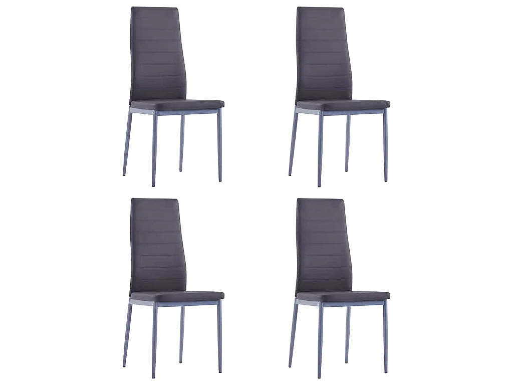 Mobilier de salle à manger 5 pcs Gris
