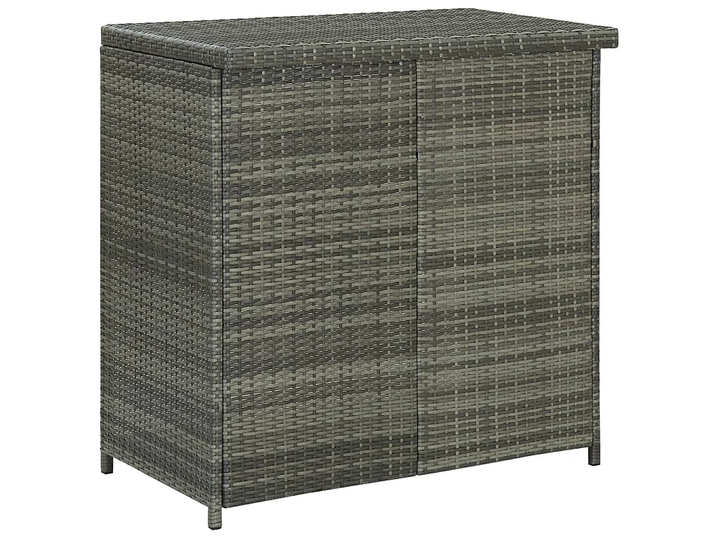 Set da Bar 3 pz in Polyrattan Grigio
