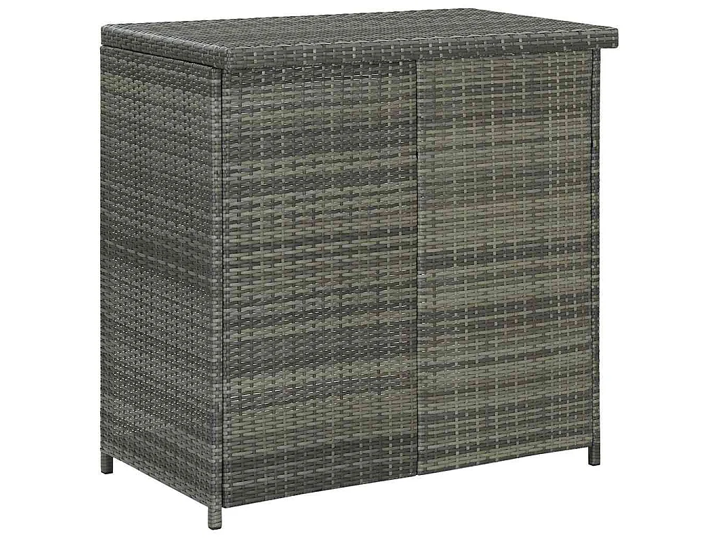 Set da Bar 3 pz in Polyrattan Grigio