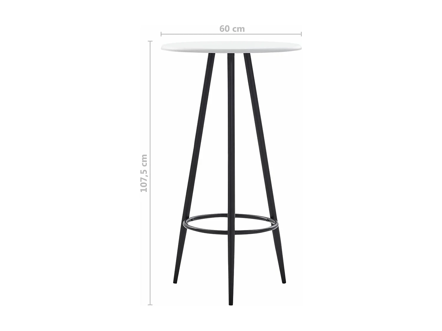 Ensemble de bar 5 pcs Plastique Noir