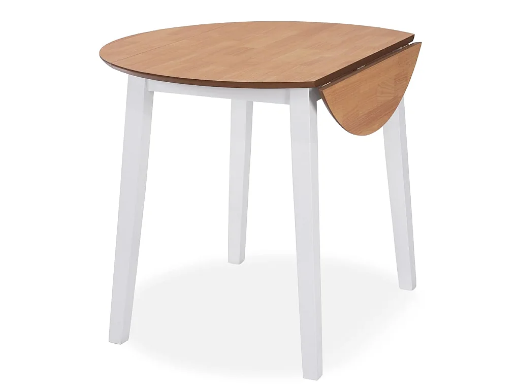 Conjunto de jantar 5 pcs MDF e seringueira branco