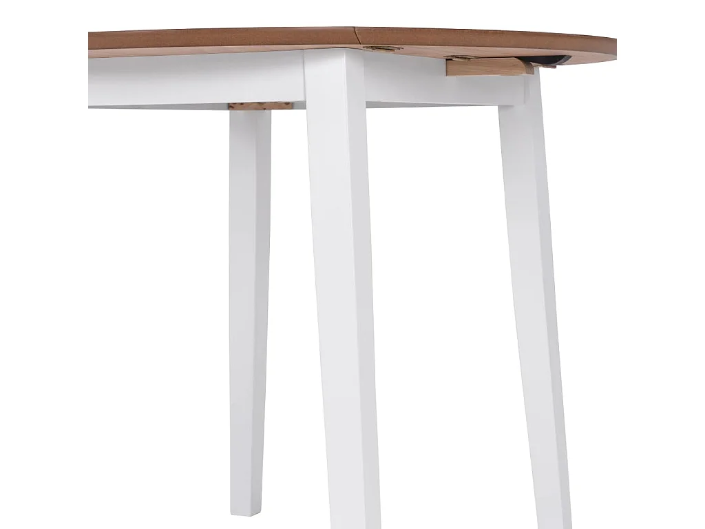 Conjunto de jantar 5 pcs MDF e seringueira branco