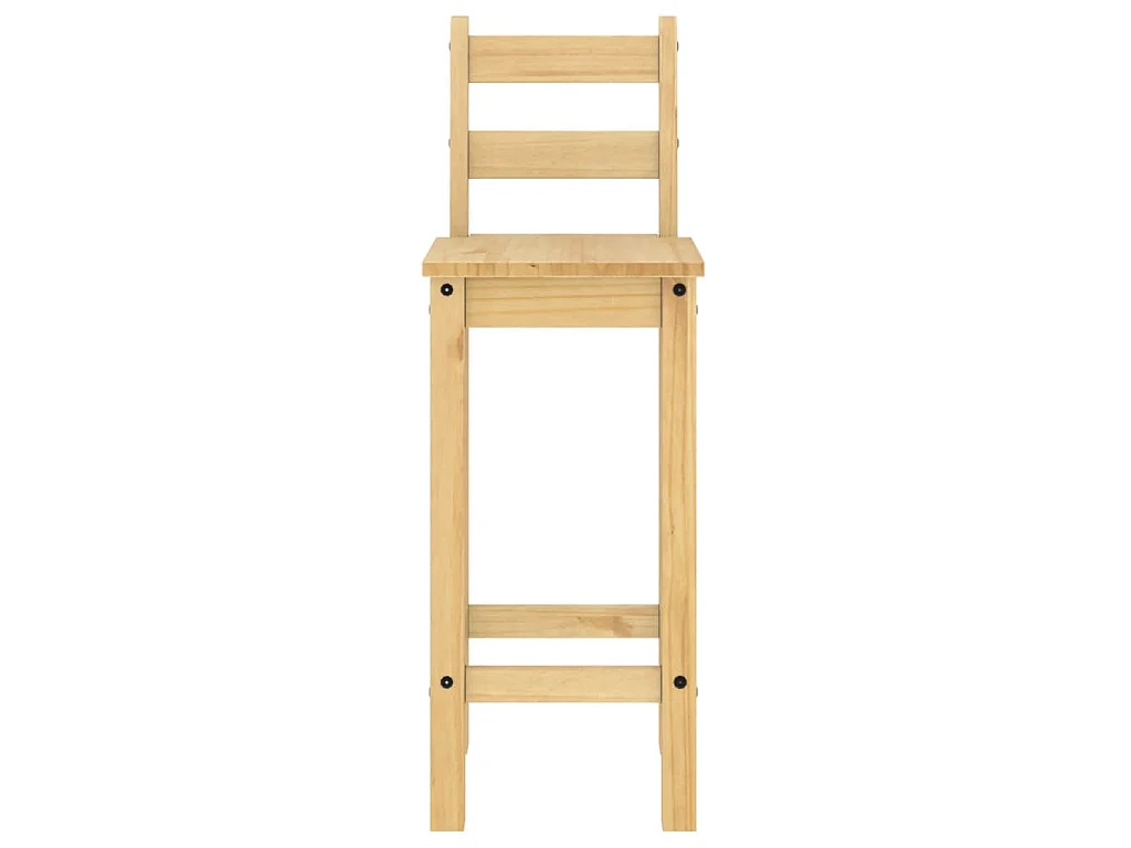 Ensemble de bar 3 pcs Bois de pin massif