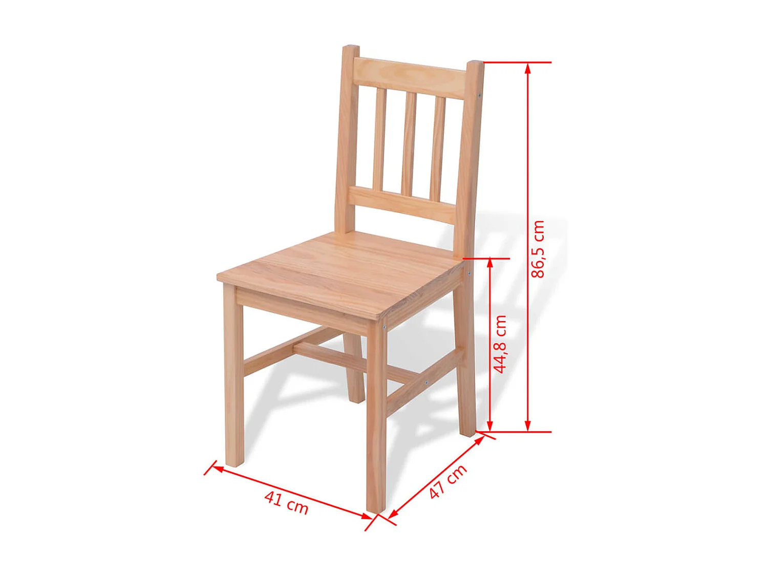 Conjunto de comedor 7 piezas madera de pino