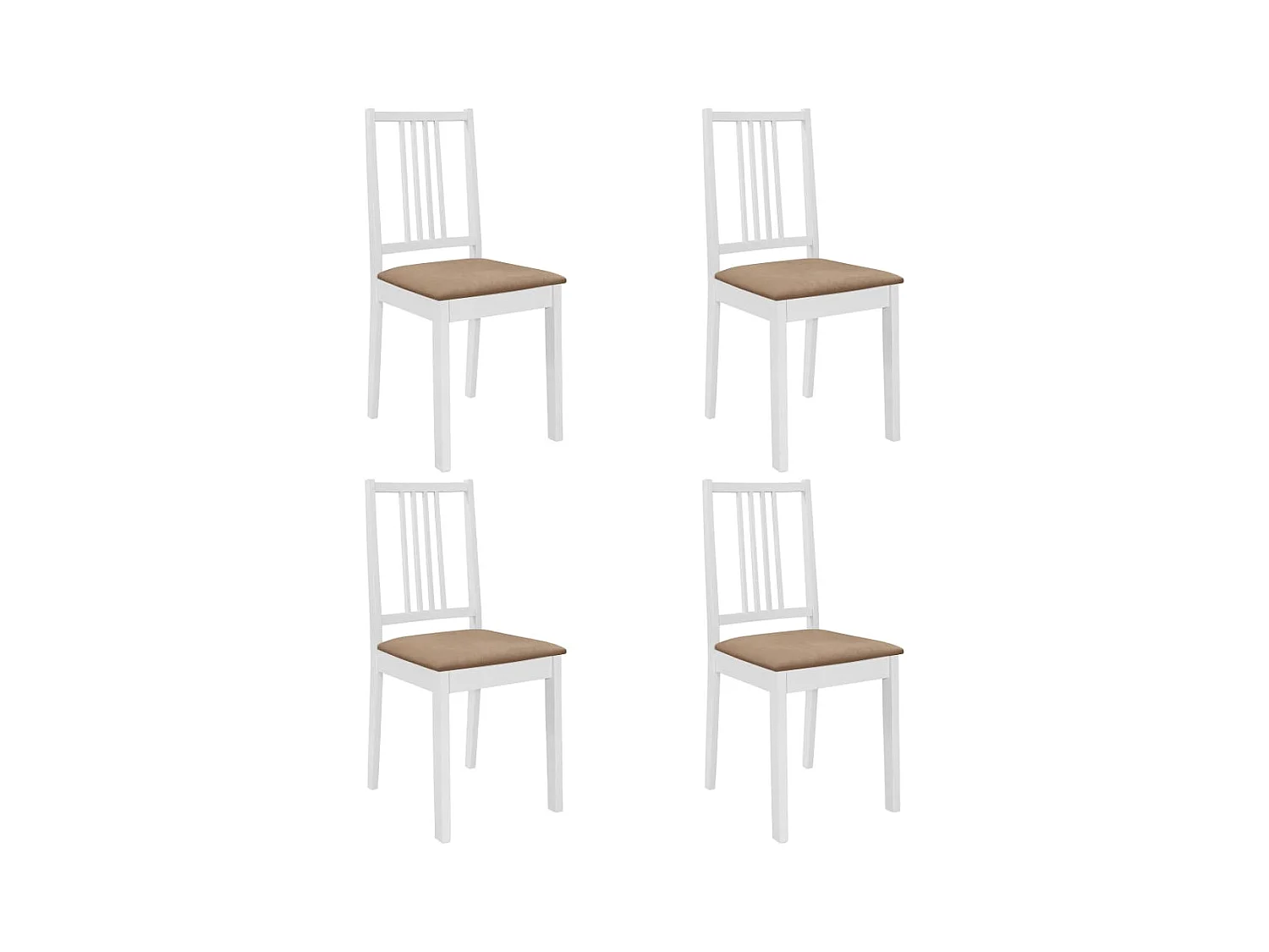Juego de muebles de comedor 5 piezas MDF blanco