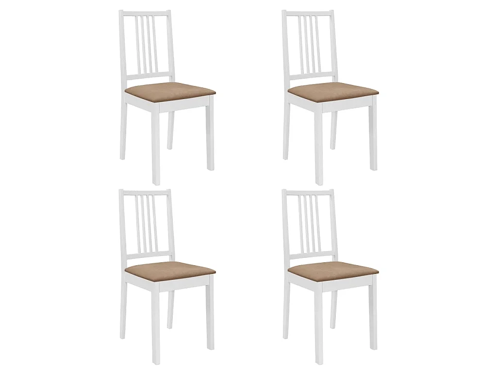 Mobilier de salle à manger 5 pcs MDF Blanc