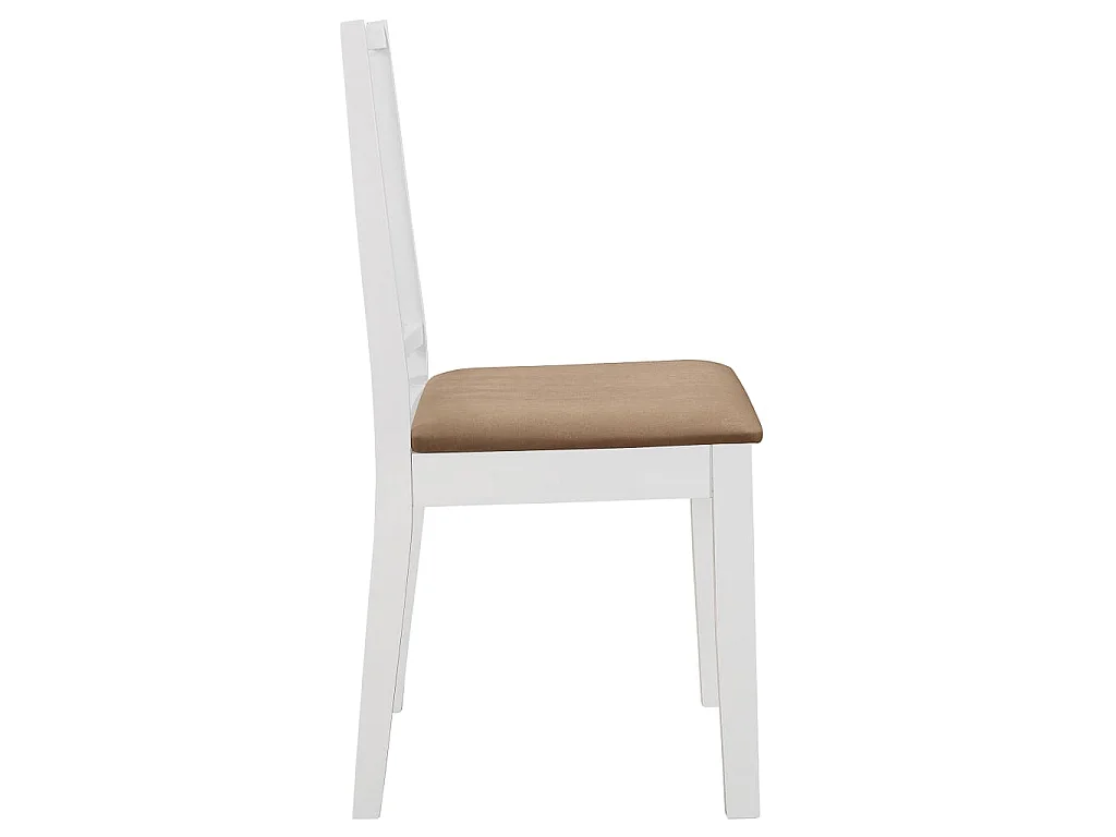 Mobilier de salle à manger 5 pcs MDF Blanc