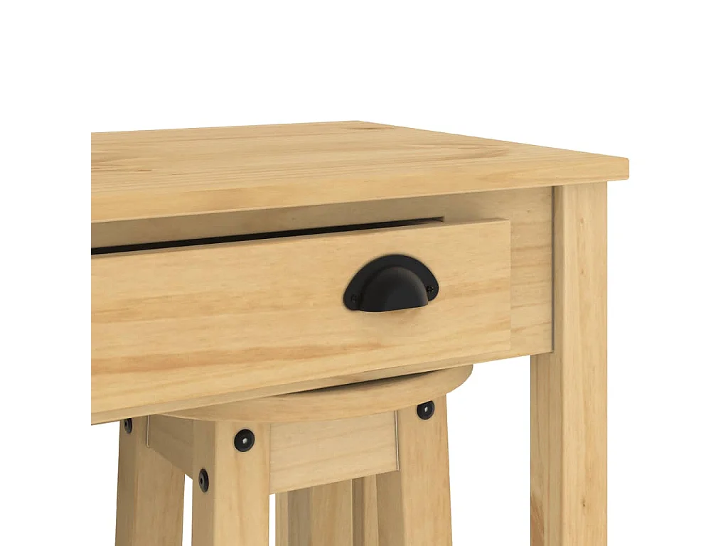 5-tlg. Bar-Set Massivholz Kiefer