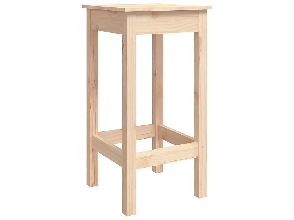 Ensemble de bar 3 pcs Bois de pin massif