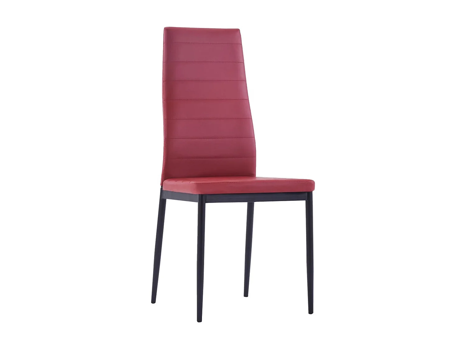 Mobilier de salle à manger 5 pcs Rouge bordeaux