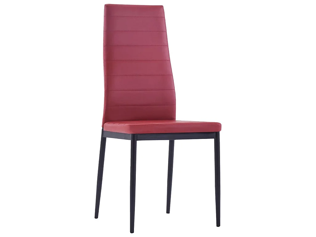 Mobilier de salle à manger 5 pcs Rouge bordeaux