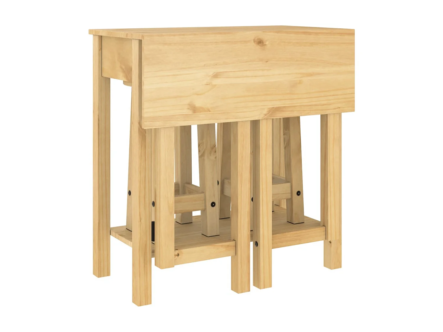 3-delige Barset massief grenenhout