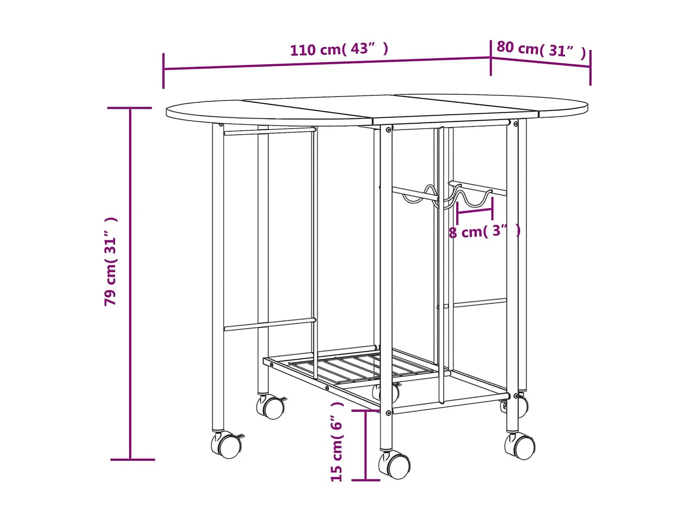 Ensemble de salle à manger pliable 5 pièces MDF noir