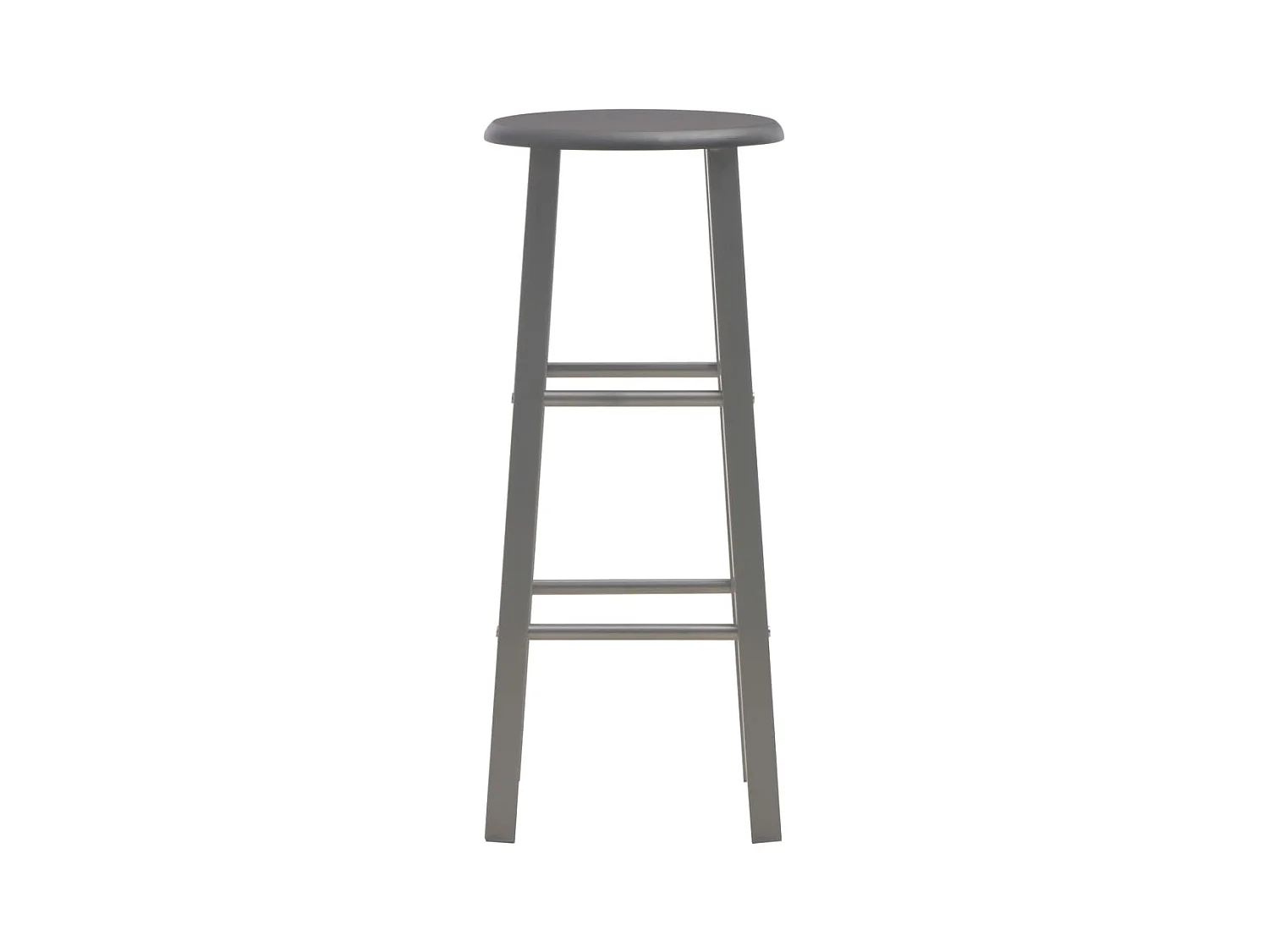 Set mesa y sillas altas de cocina 3 pzas madera acero antracita