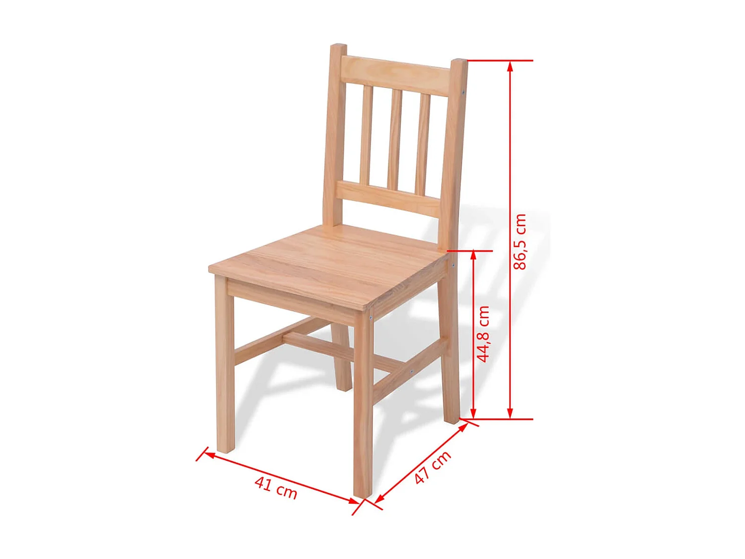 5-delige Eetkamerset grenenhout