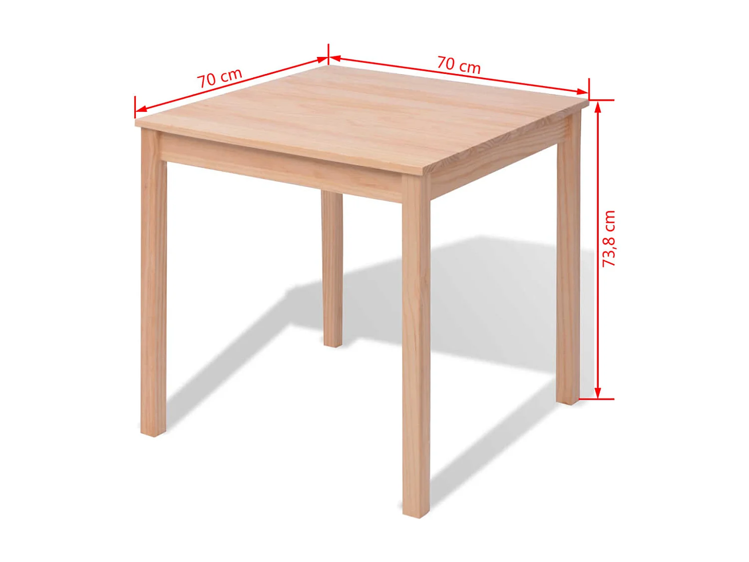 5-delige Eetkamerset grenenhout