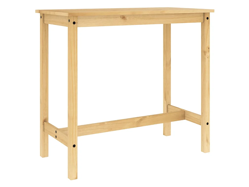 Ensemble de bar 3 pcs Bois de pin massif