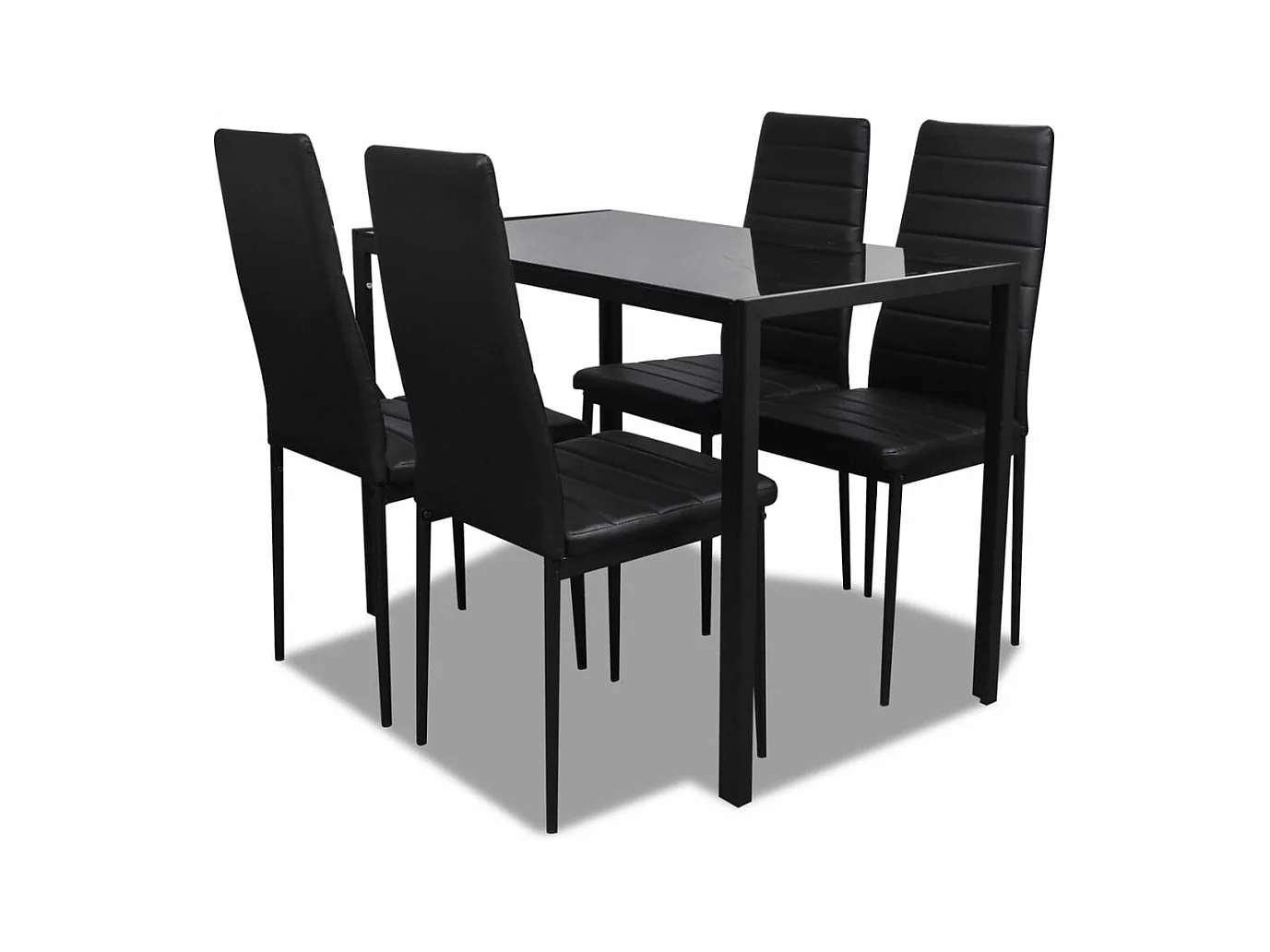 5-tlg. Essgruppe Schwarz