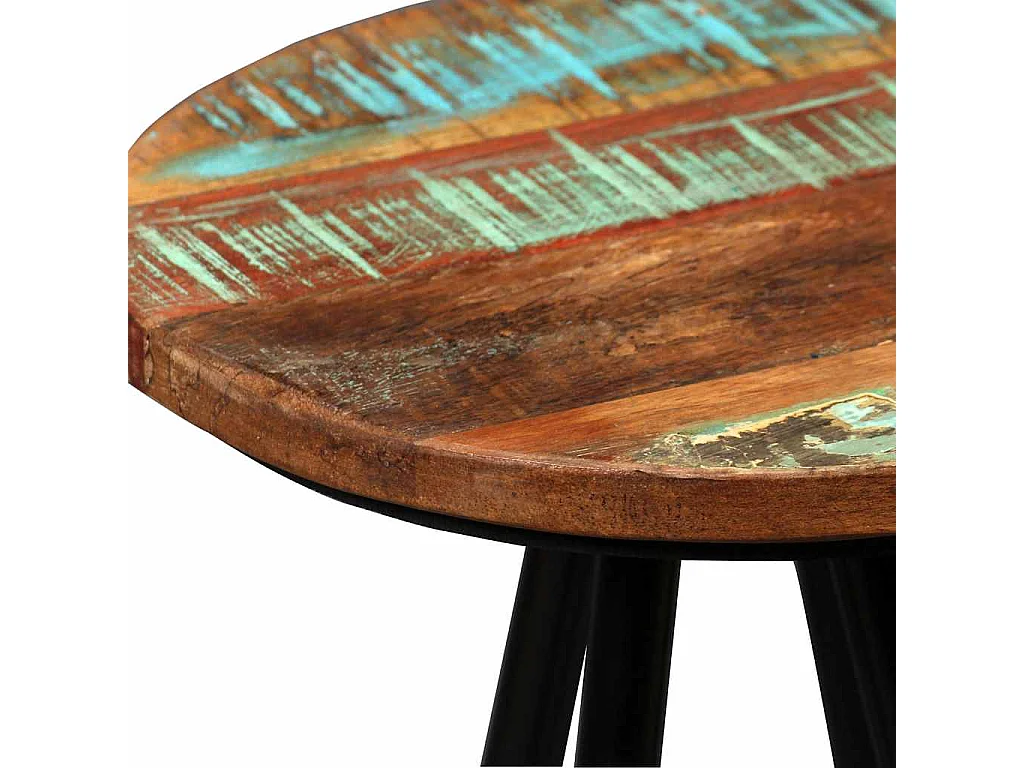 Conjunto de bar 3 pcs madeira recuperada maciça