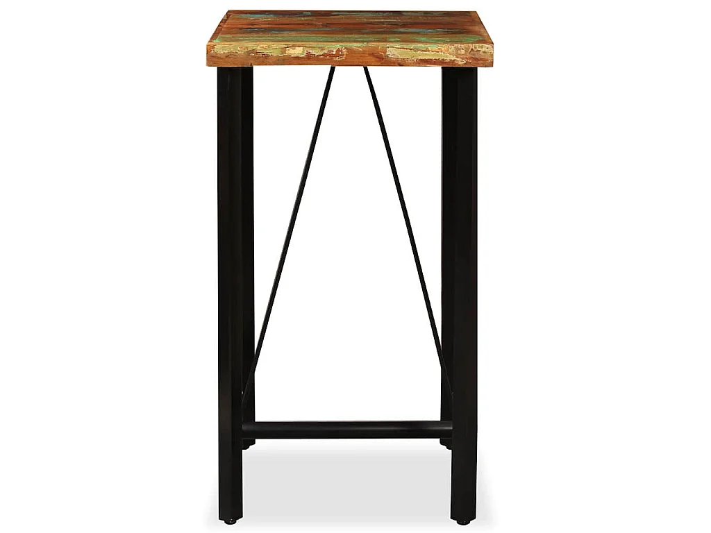 Conjunto de bar 3 pcs madeira recuperada maciça