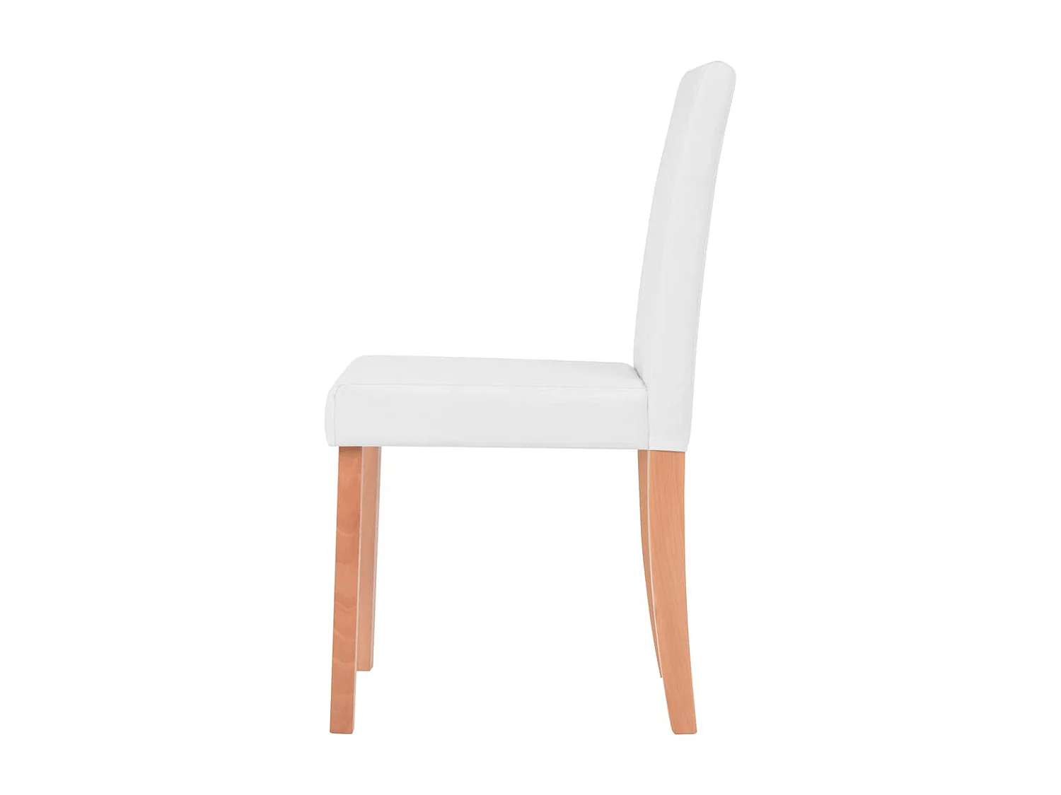 Mesa e cadeiras de jantar 7 pcs couro artificial carvalho creme