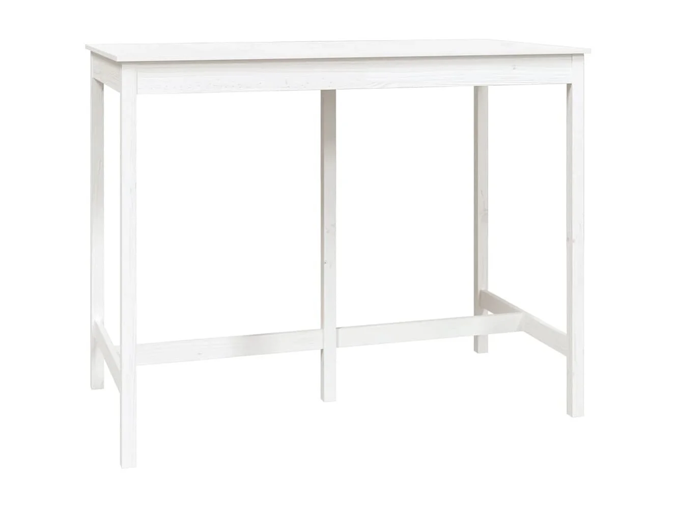 7 pcs conjunto de bar pinho maciço branco