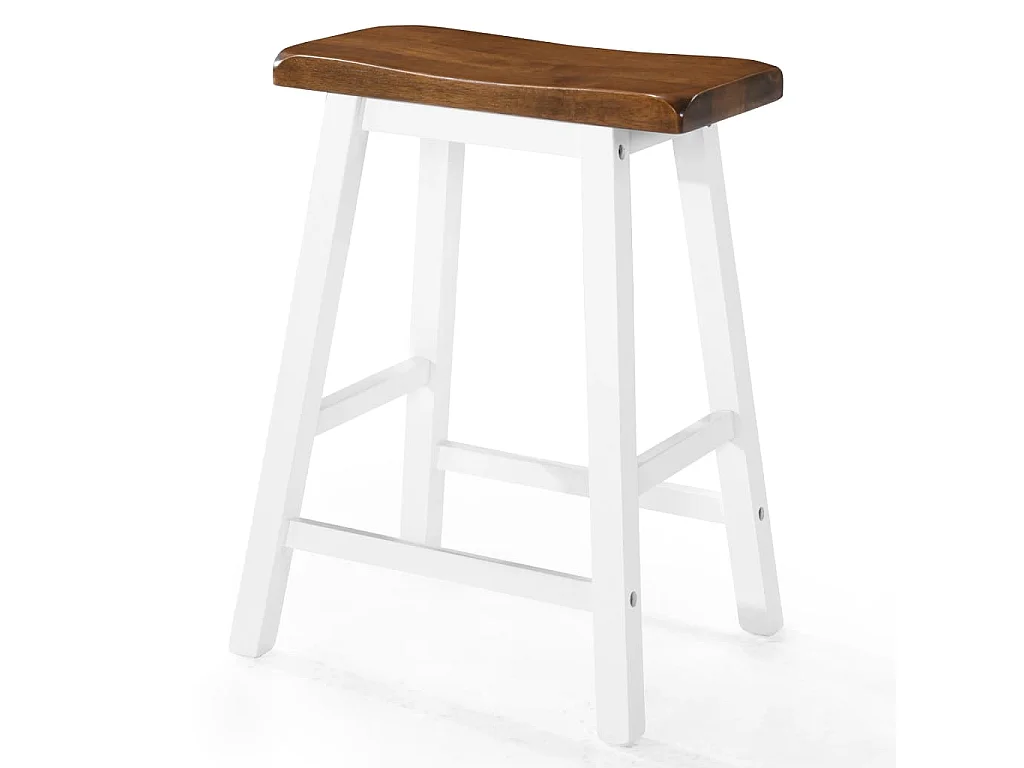 Bartafel- en krukkenset massief hout 5-delig