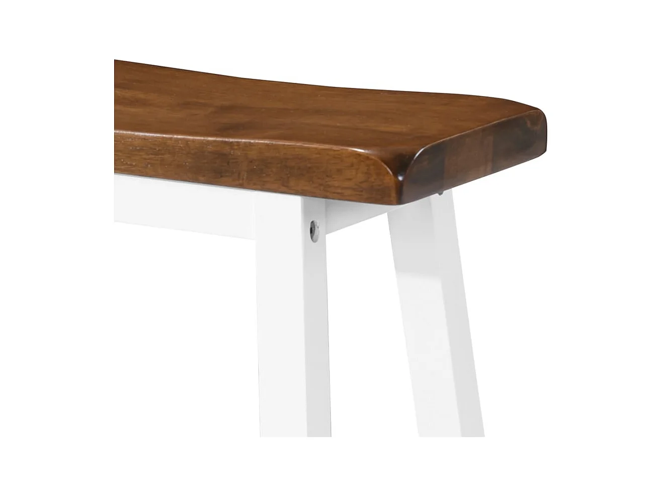 Set de mesa y taburete de bar 3 piezas madera maciza